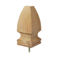 Universal Forest Ufp Post Top, 6-3/4 In H, French Gothic, Pine, White 106515
